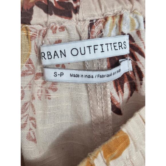 Urban Outfitters Zoey Floral Joggers Women's Small Cotton Pockets Elastic Waist - Picture 11 of 11